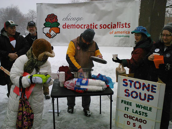DSA at Chicago anti-TPP Rally & March